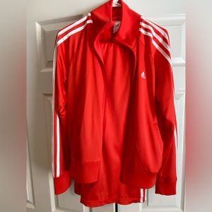 Bright orange Adidas jogging suit (2 piece)